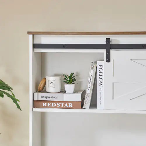 Wooden Home Office Desk With Charging Station