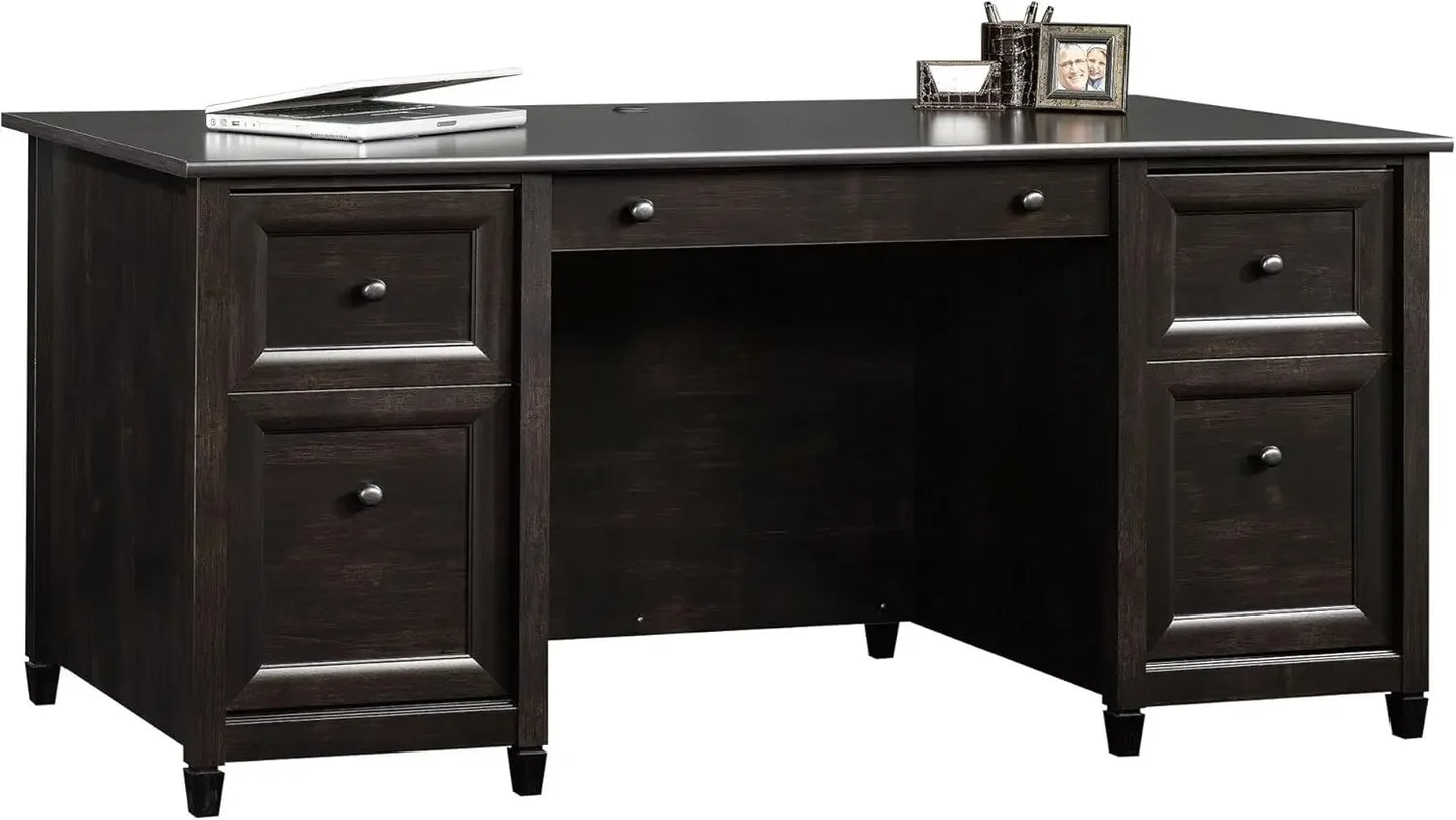 Stylish EdgeWater Office Desk Drawers in Chalked Chestnut, perfect for executive storage and productivity in any office.