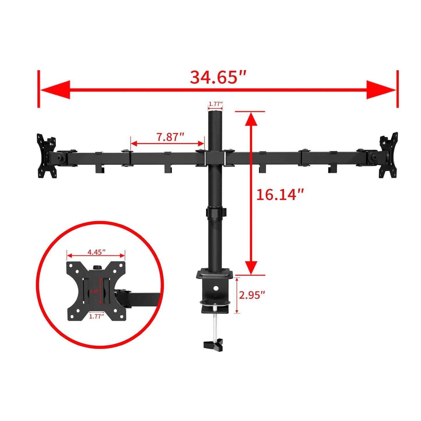 Dual-monitor Desktop Stand